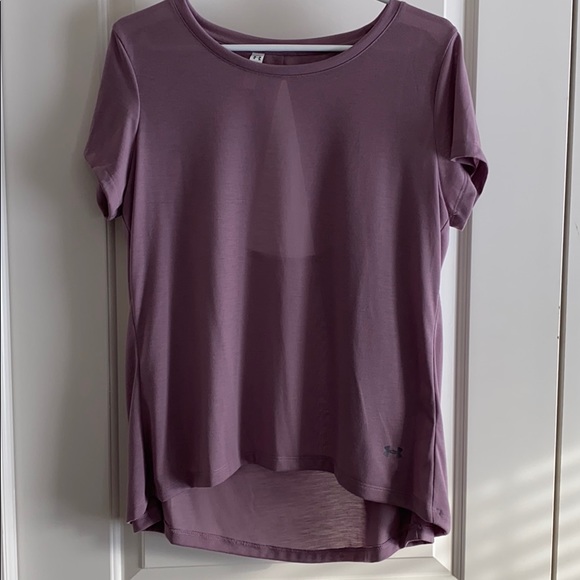 Under Armour Whisperlight Foldover t-shirt -purple - Picture 1 of 7